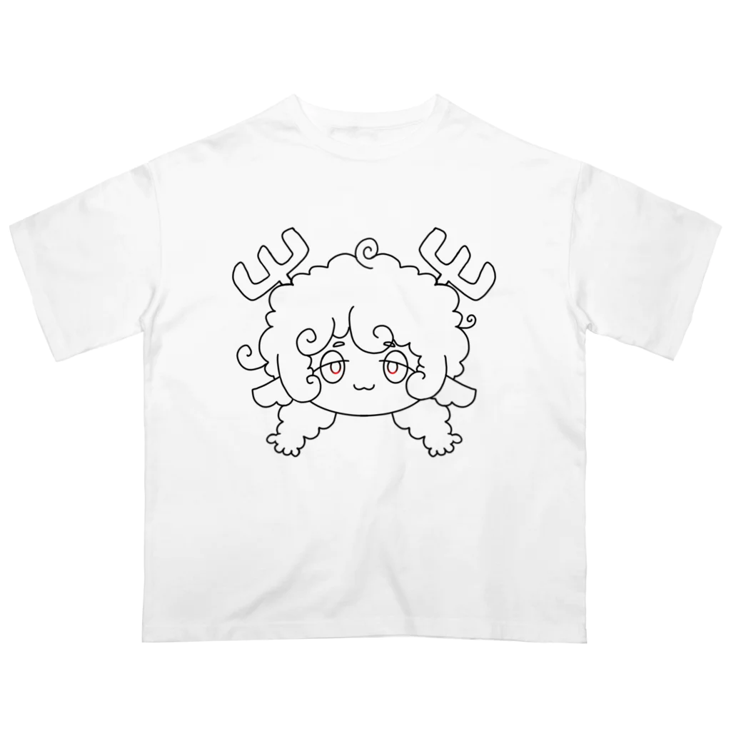 躯ヶ淵ムニコ@ぬいぐるい系ばぶにくVのトナカイ(？) オーバーサイズTシャツ