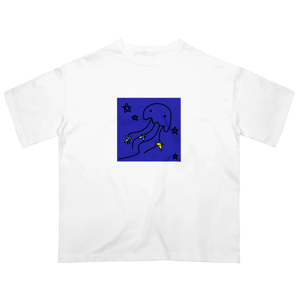 handmade asyouareの天の川クラゲ Oversized T-Shirt