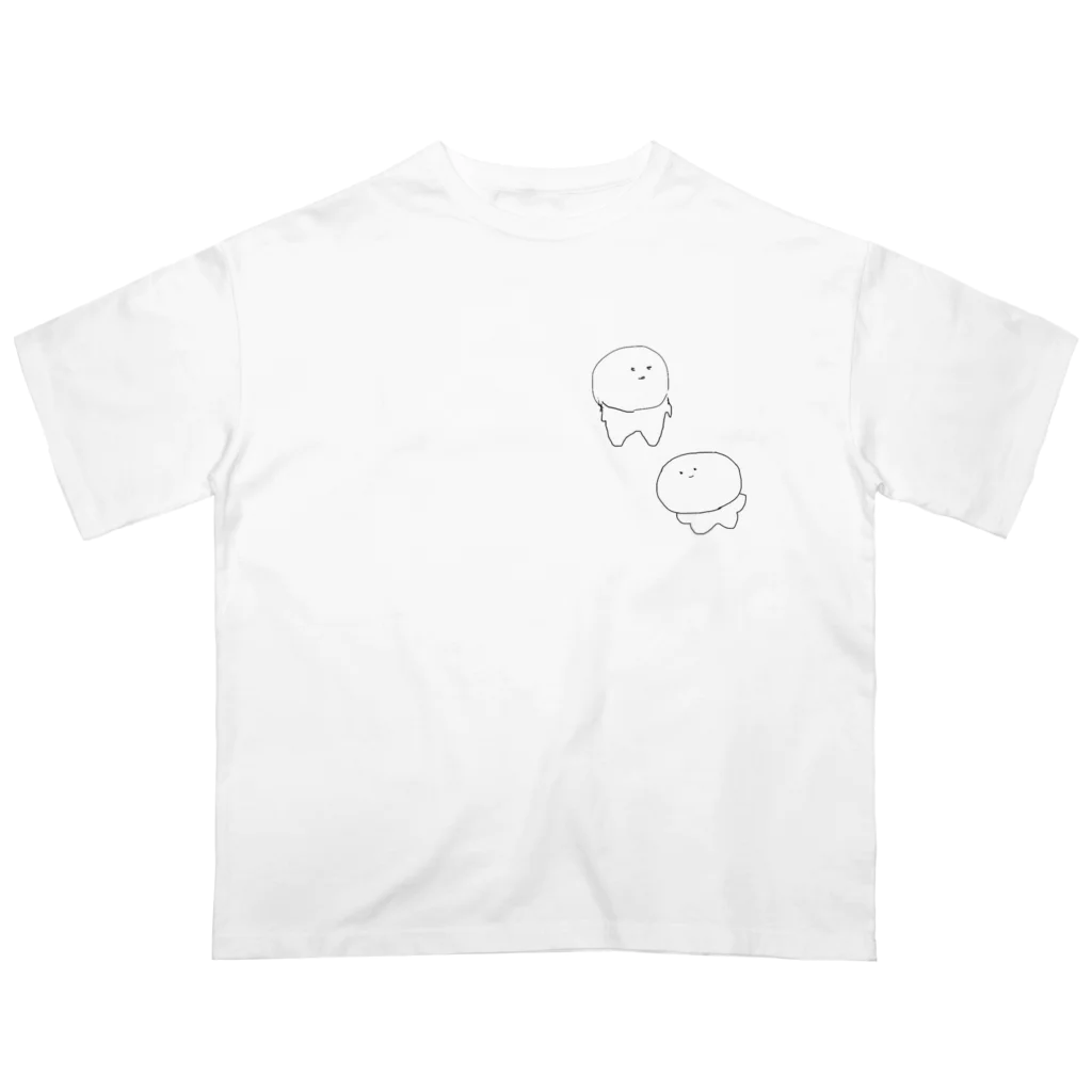 なぞのうちゅうじんたちの家のなぞのうちゅうじん オーバーサイズTシャツ