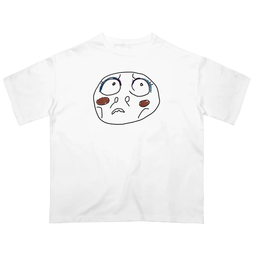 chicodeza by suzuriの変な顔 オーバーサイズTシャツ