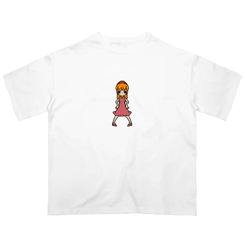 popokoroのツンなドヤッ子ちゃん☆ オーバーサイズTシャツ