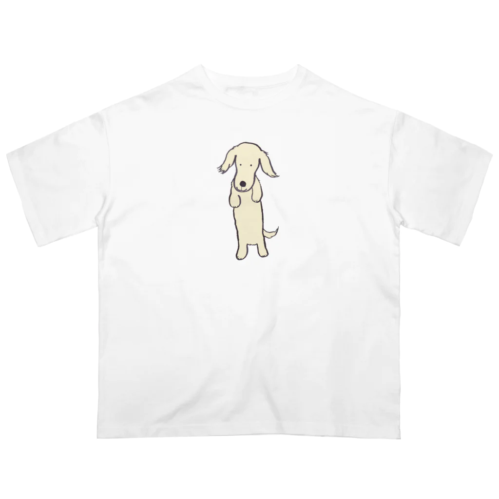 paritoraのミニチュアダックスのハニ君立ち姿カラー Oversized T-Shirt