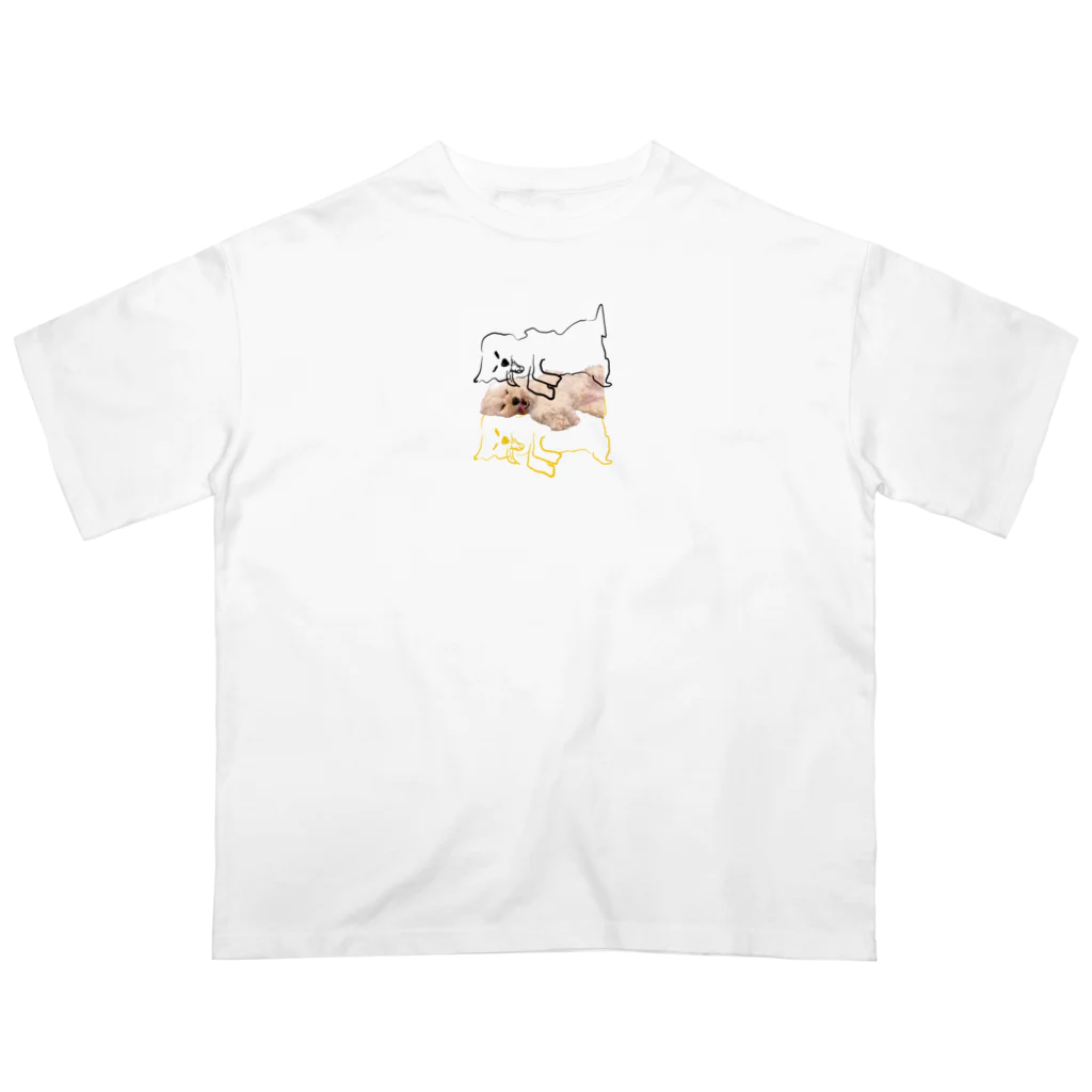 NORI OKAWAの崇められし犬の壁画 オーバーサイズTシャツ