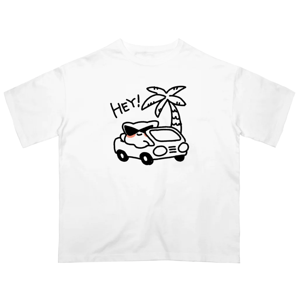 物騒おねこさまショップのHEY！ Oversized T-Shirt