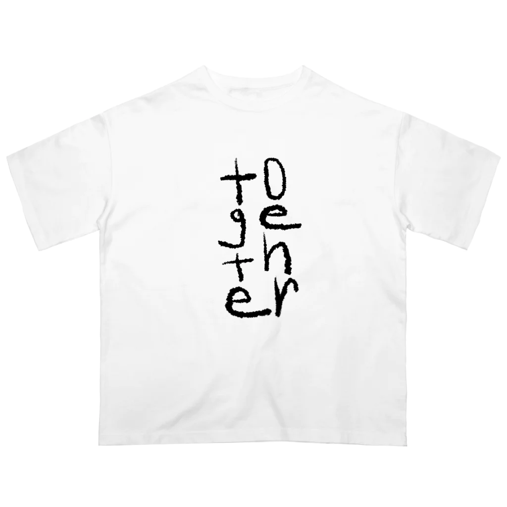 hippi▲▲▲のtogether (バックプリントなし) オーバーサイズTシャツ