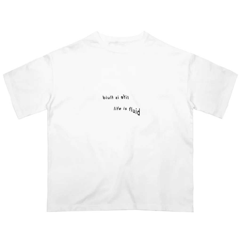 utan_eのlife is fluid(Genderfluid) Tシャツ オーバーサイズTシャツ