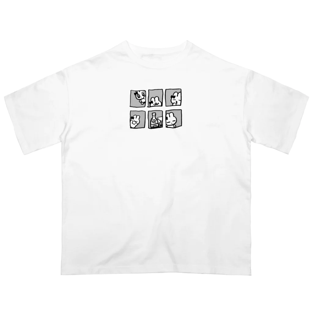 げんぴょんのまどからのぞきなんて最低！ オーバーサイズTシャツ