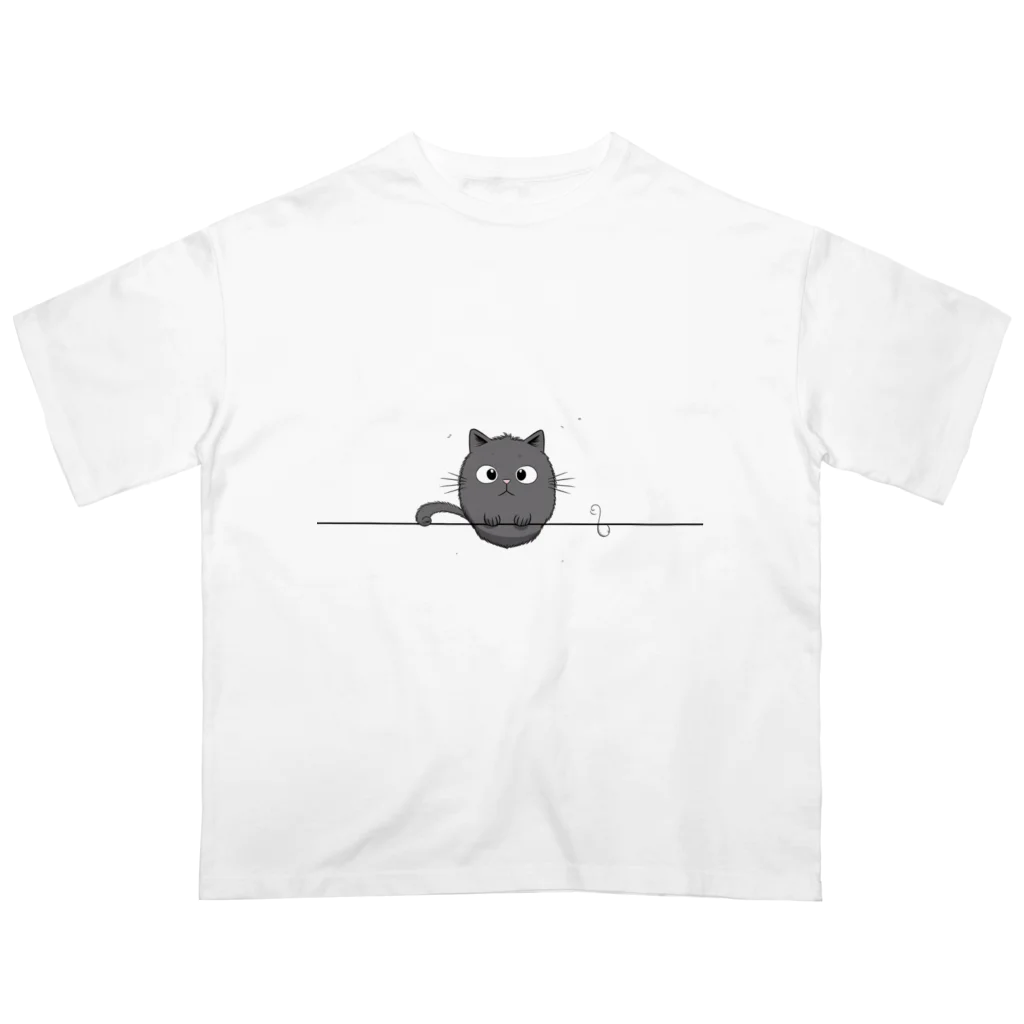 Yokogawaのはらはら猫 Oversized T-Shirt