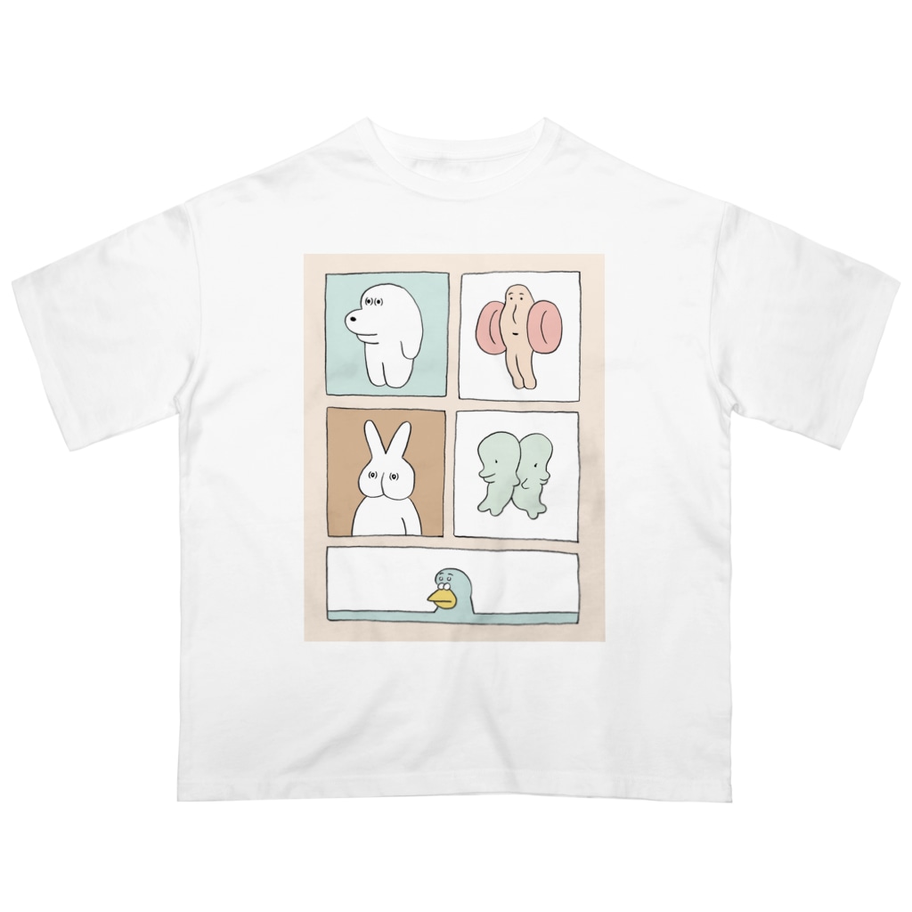 makomoのおもしろショップのうれしい絵ポスター Oversized T-Shirt