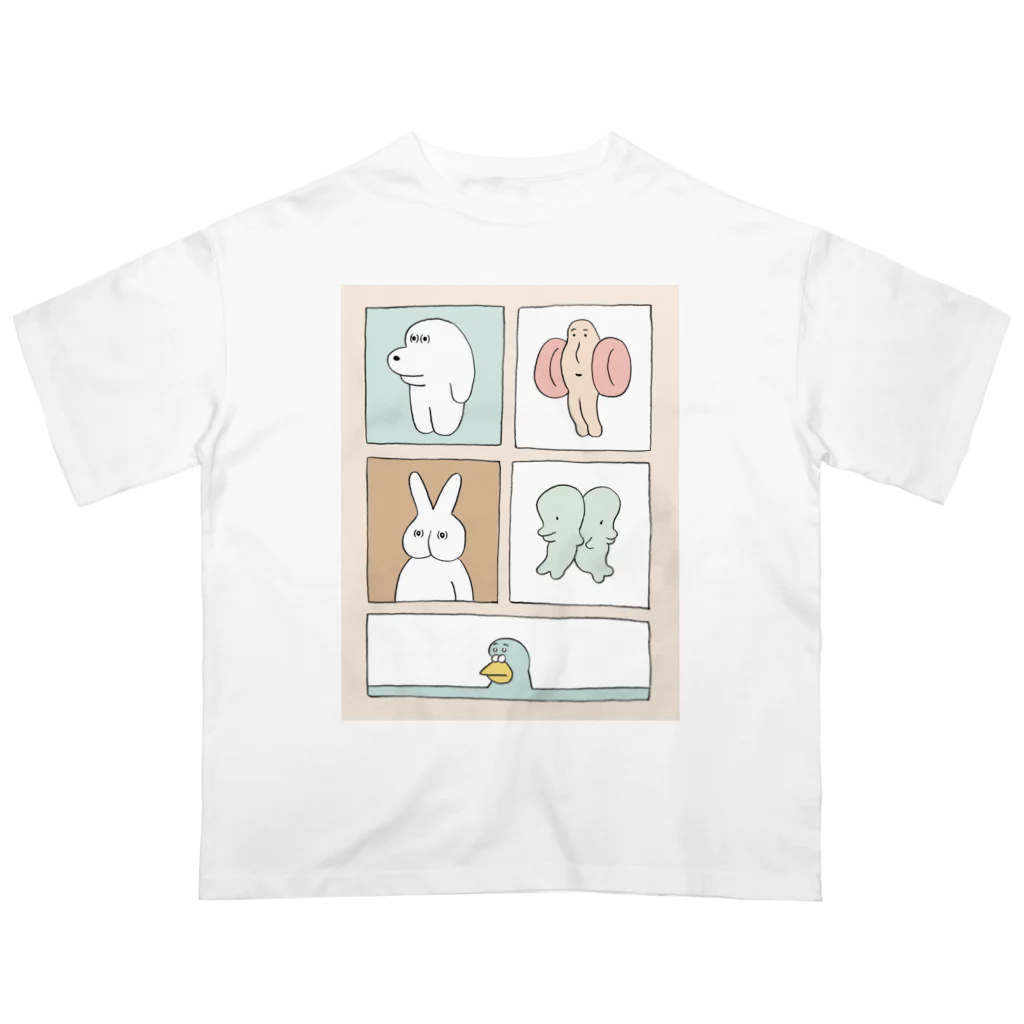 makomoのおもしろショップのうれしい絵ポスター Oversized T-Shirt