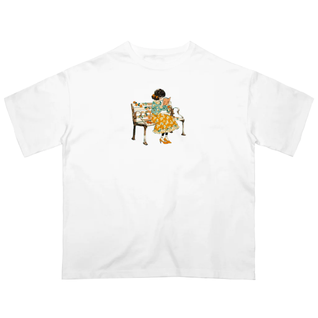 桜音ことこ企画の花のベンチで読書v2 Oversized T-Shirt