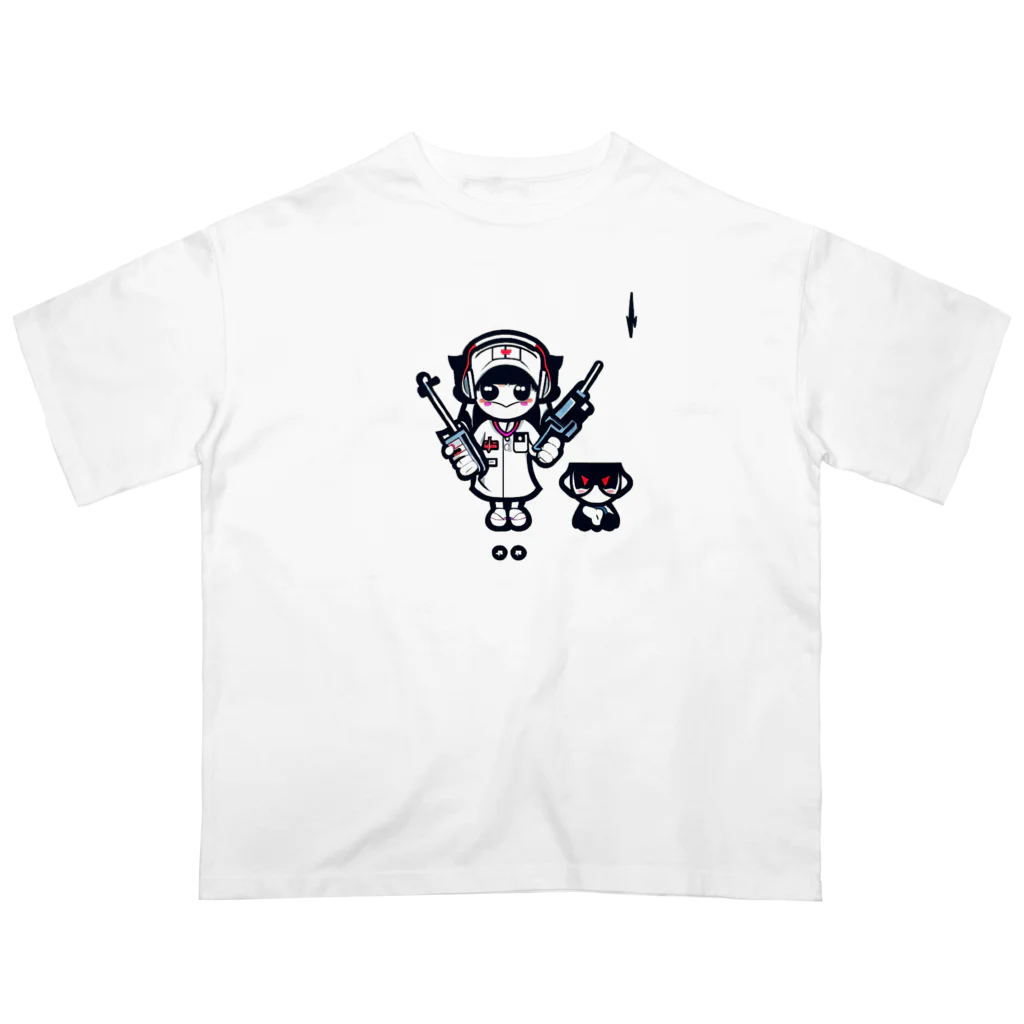 CuteCombatのCuteCombat_nurse(ナース)_ver.002 Oversized T-Shirt