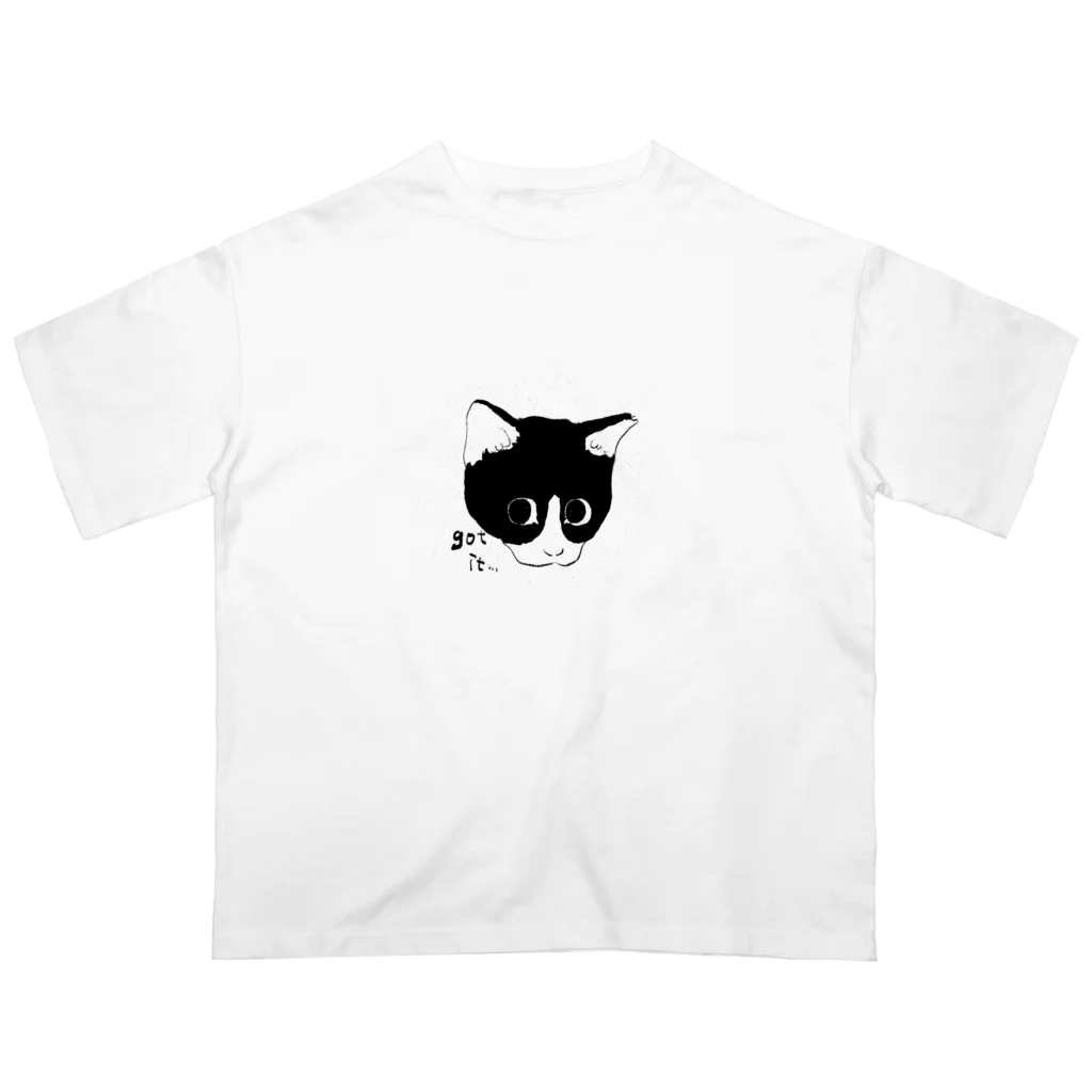 Kamisatoのなるほど猫　got it cat Oversized T-Shirt