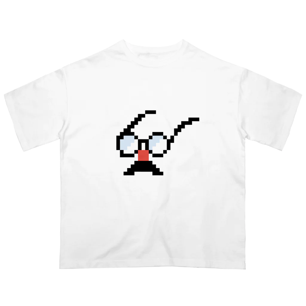 satayaのドット絵の鼻メガネです Oversized T-Shirt