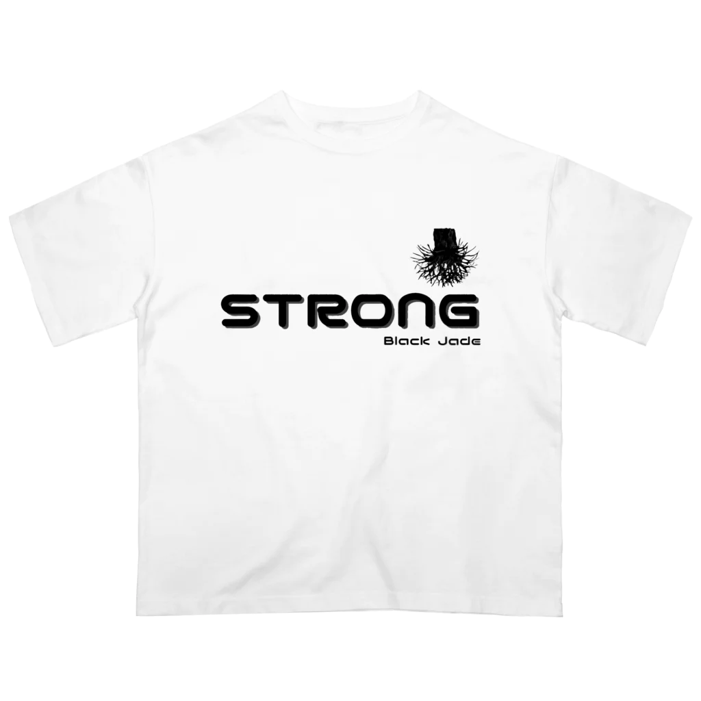 ストロング翡翠の漆黒ストロングT Oversized T-Shirt