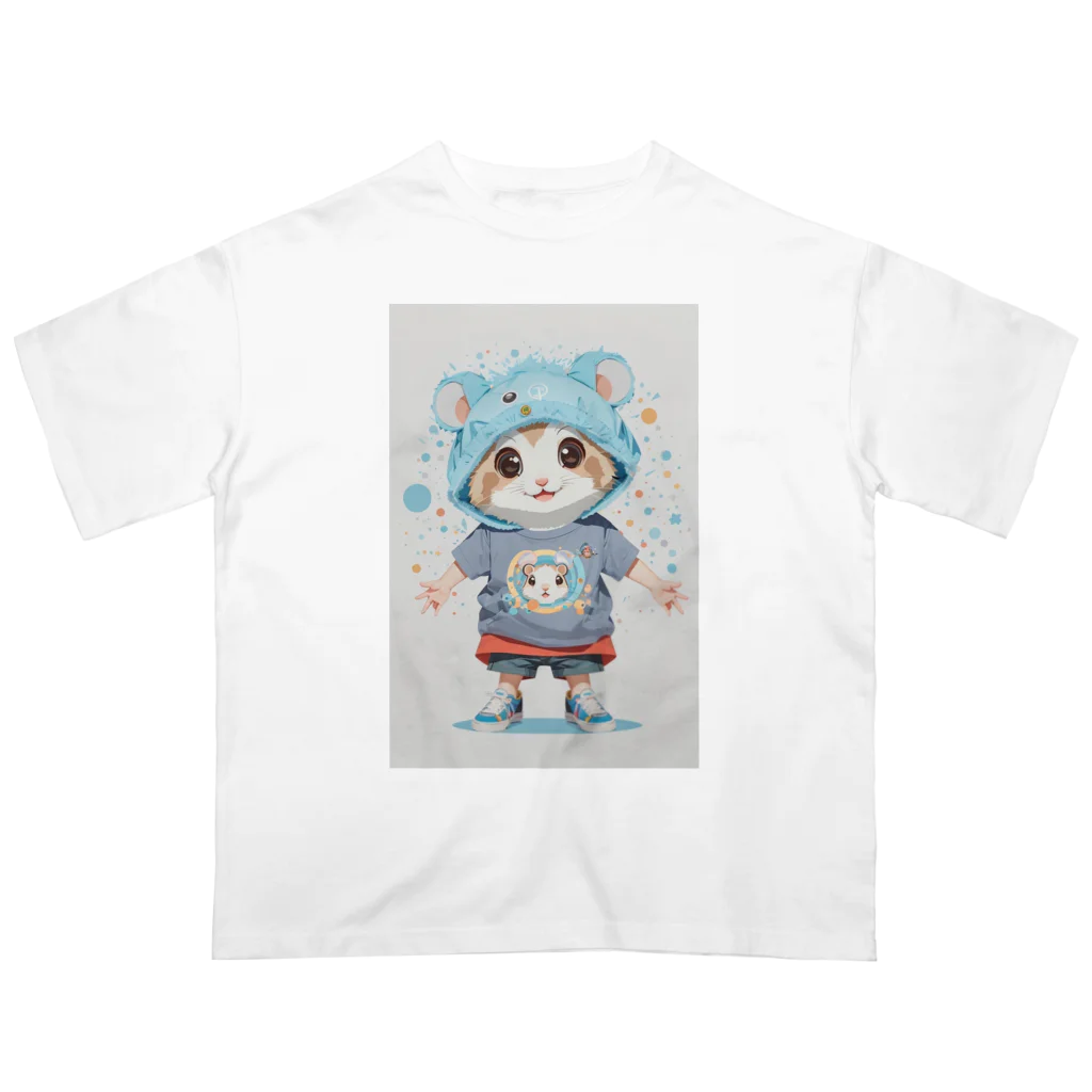 ka-washopのハムちゃりcuteグッズ オーバーサイズTシャツ