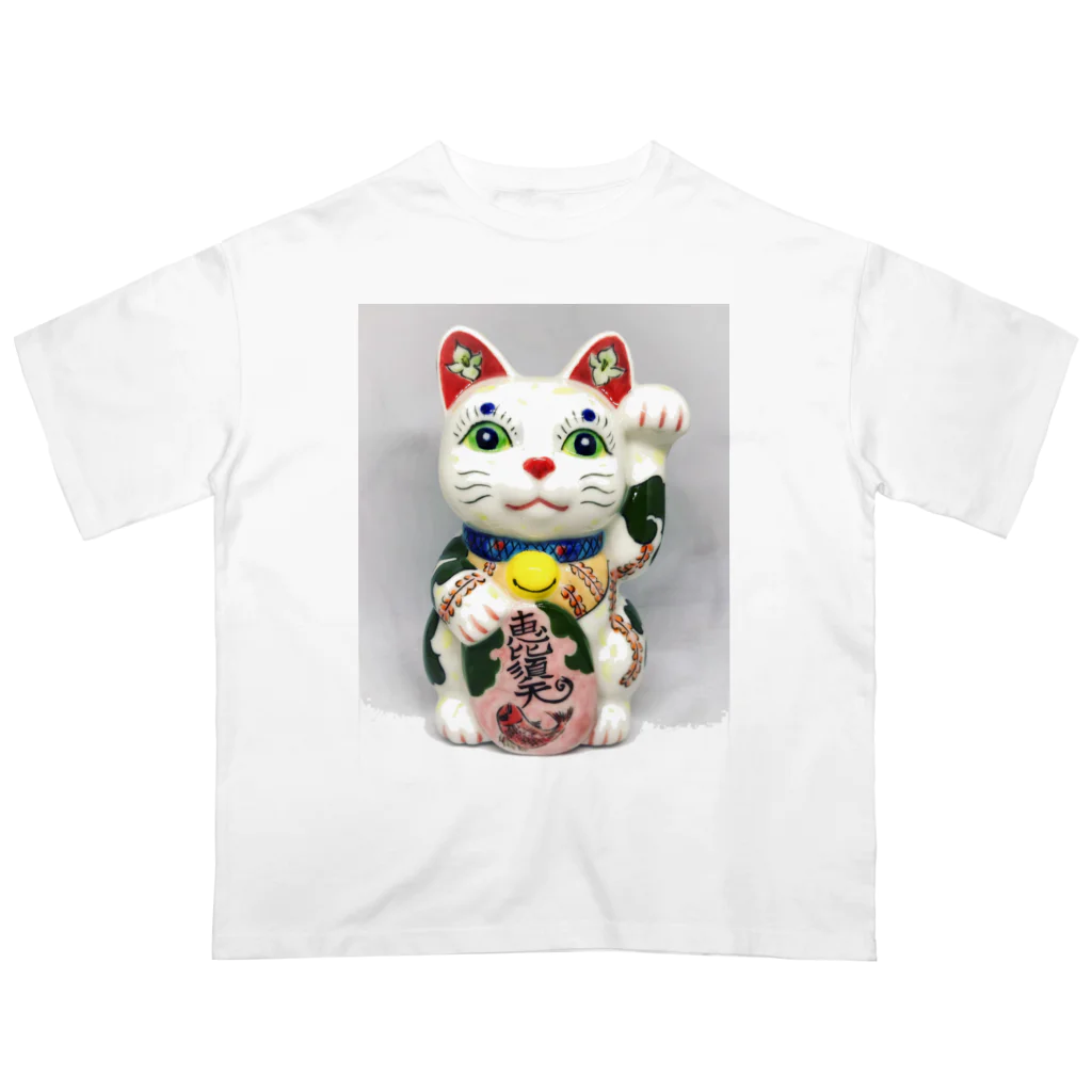 GENRYUの招き猫・恵比寿天 オーバーサイズTシャツ