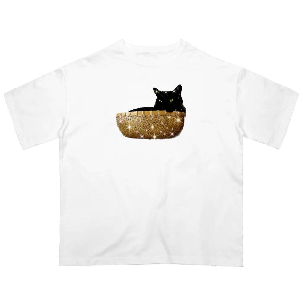 MKPoppp! shopのカゴの中の猫🐈‍⬛ Oversized T-Shirt