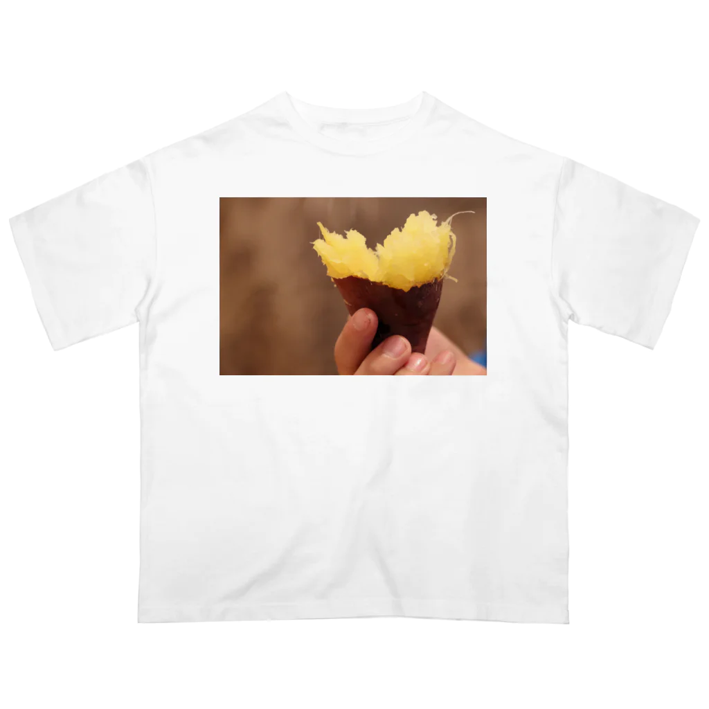 hanacoのあの時の焼き芋 オーバーサイズTシャツ