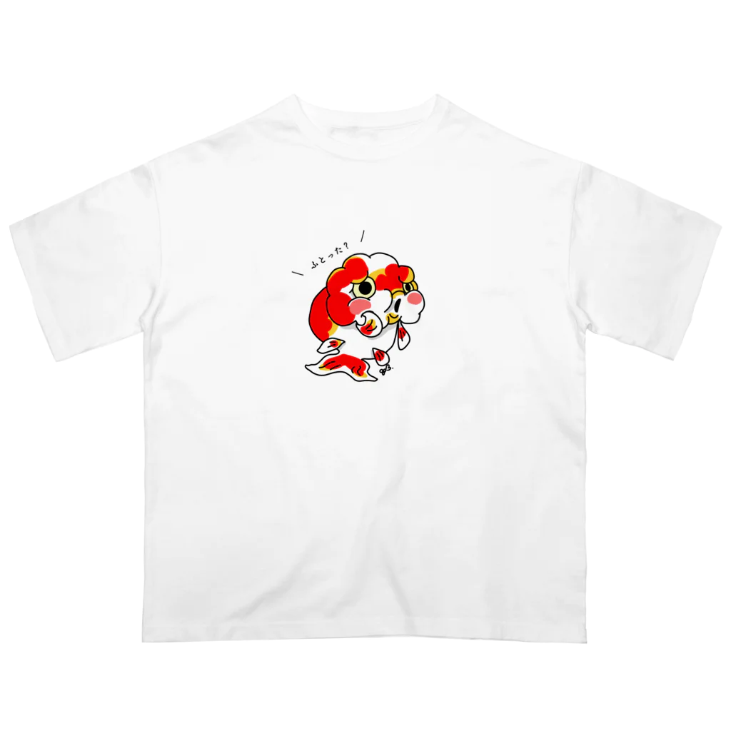 Ranchu_803のらんちゅう　ふとった？ オーバーサイズTシャツ