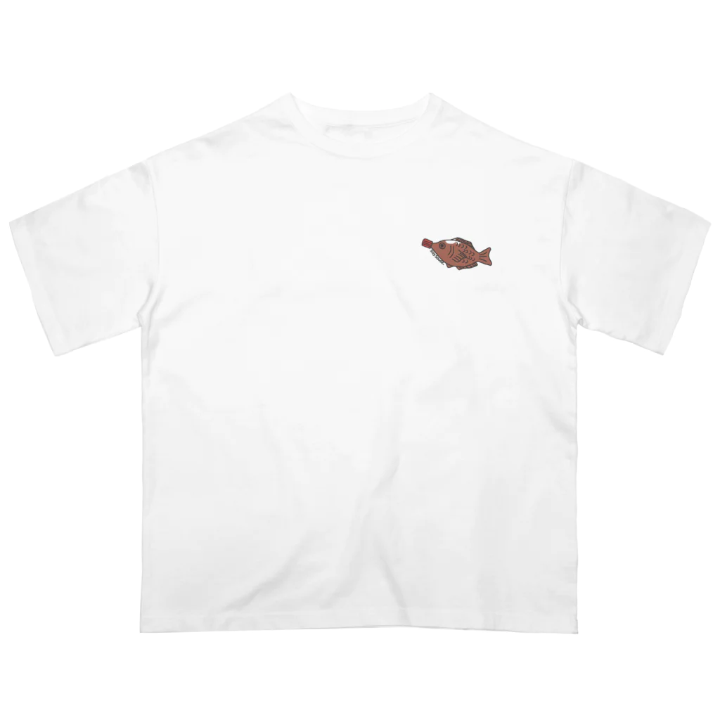 ゆるふわドーナツのお魚お醤油ボトル Oversized T-Shirt