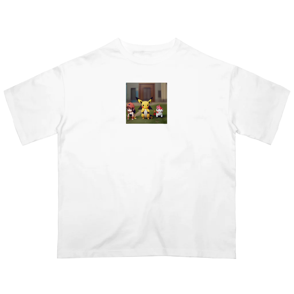 太陽のピカチュウの仲間たち Oversized T-Shirt