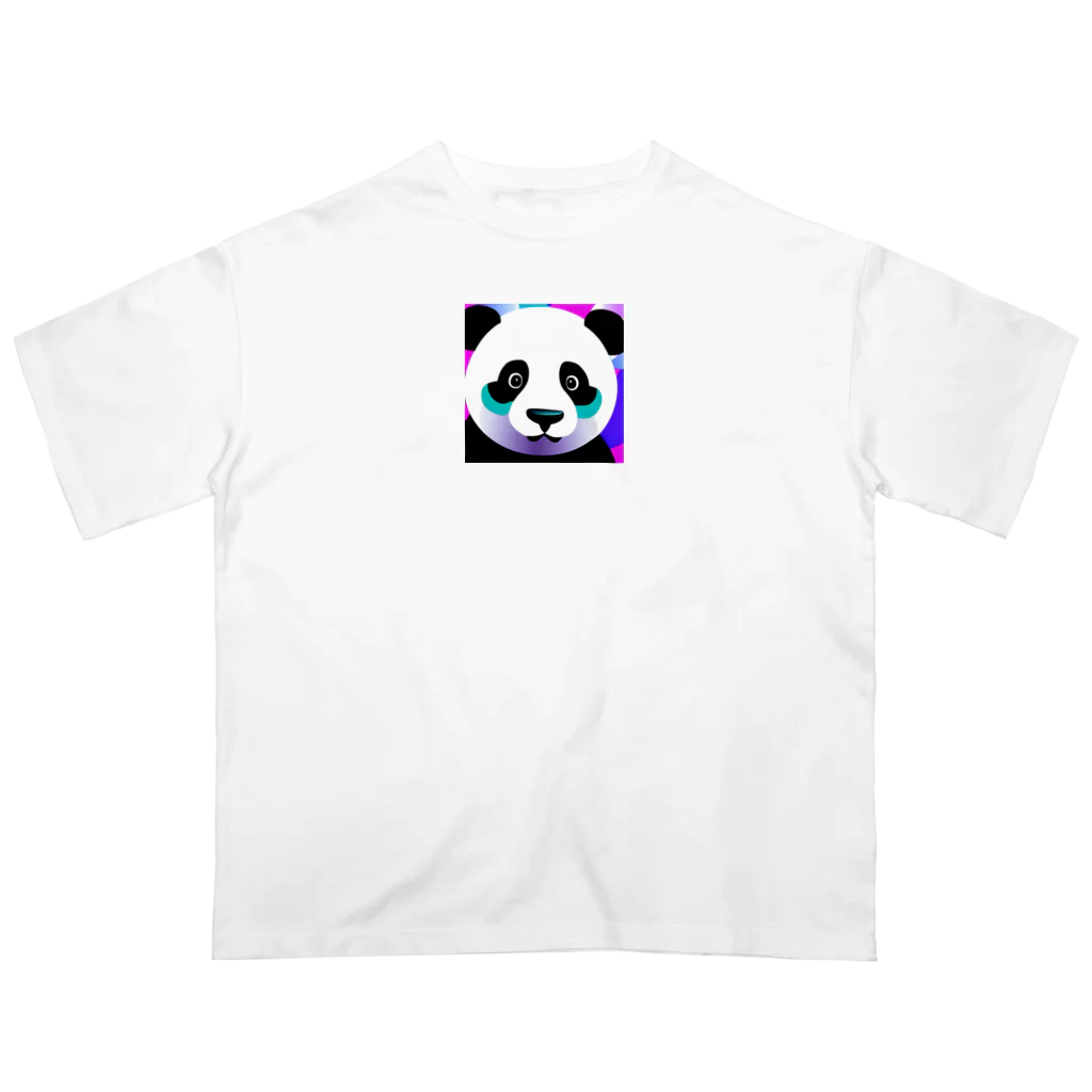 クリエイティブ・クリーチャーショップの蛍光ポップPANDA Oversized T-Shirt