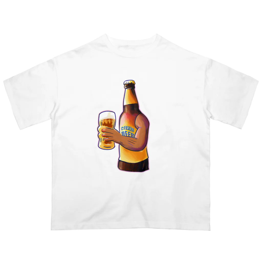 ssggrrのビール乾杯くん Oversized T-Shirt