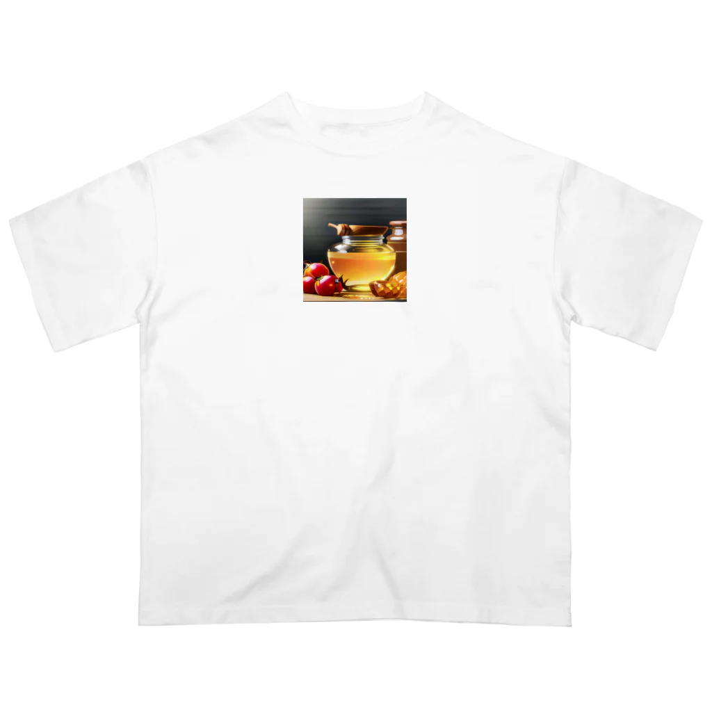 honeyショップのはちみつと果物 オーバーサイズTシャツ