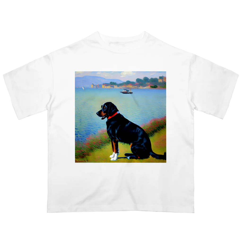 saroraのモネの犬 Oversized T-Shirt