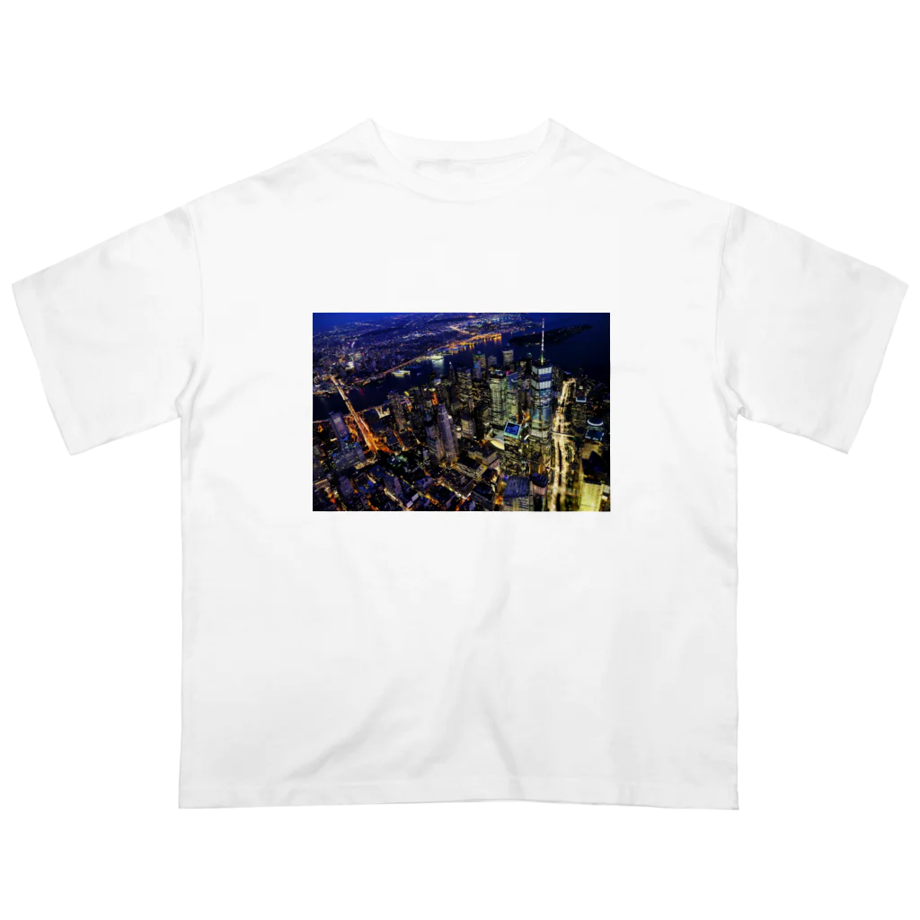 とある高校生が作ったグッズのニューヨーク市街地 Oversized T-Shirt