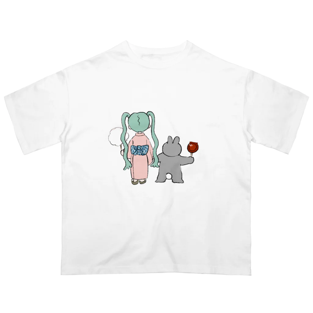 おさしみの夏のおさしみちゃん オーバーサイズTシャツ