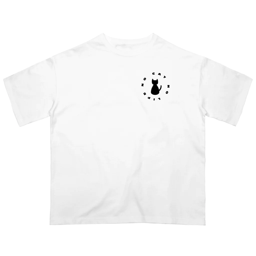 nekotosiawaseの猫と幸せ　 オーバーサイズTシャツ