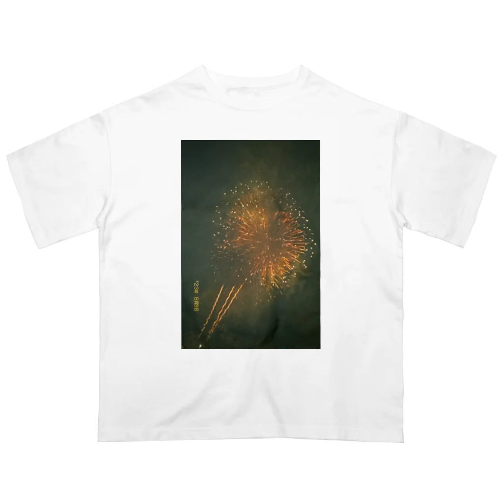 massioのFireworks &BlueForRest オーバーサイズTシャツ