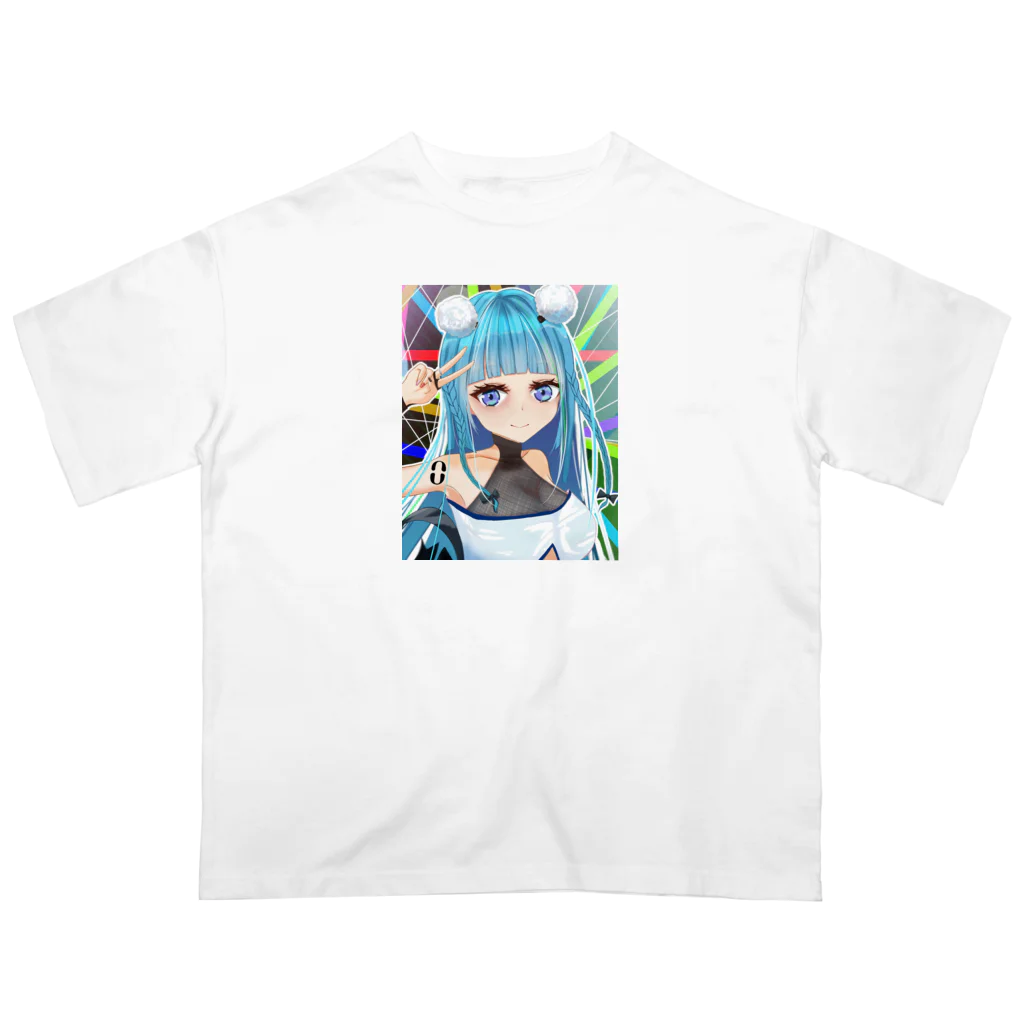 chicodeza by suzuriのピースガール オーバーサイズTシャツ