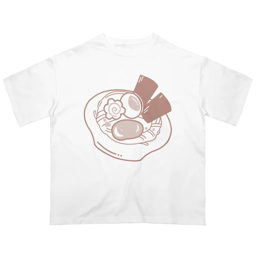 味玉なると🥚🍥Ajitama Narutoのおいしいラーメン オーバーサイズTシャツ