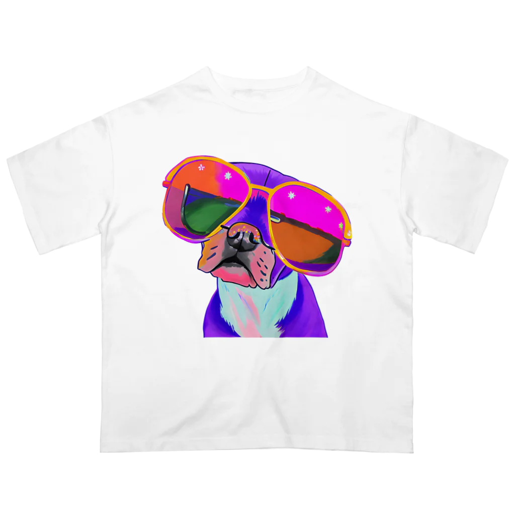 たらたらこっこのおしゃれ犬 Oversized T-Shirt