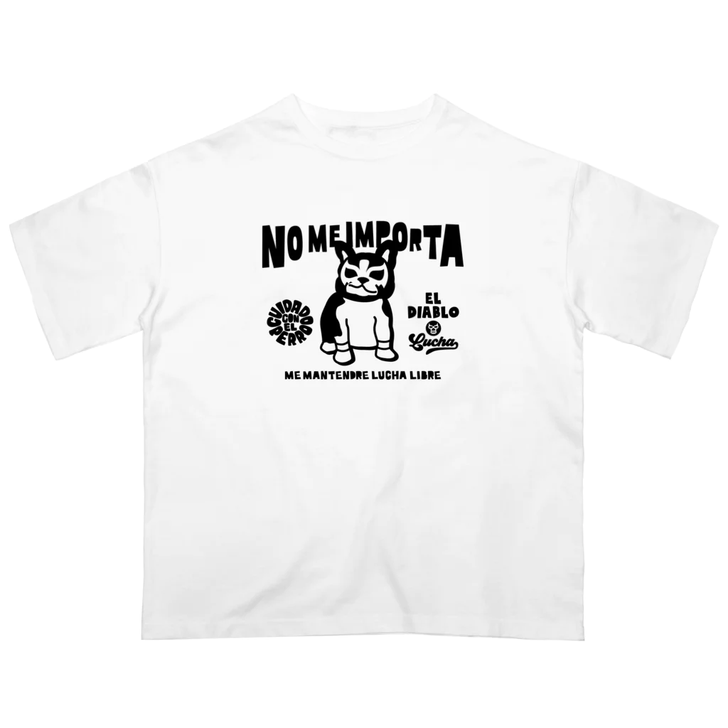 LUCHAのNO ME IMPORTA#3mono Oversized T-Shirt