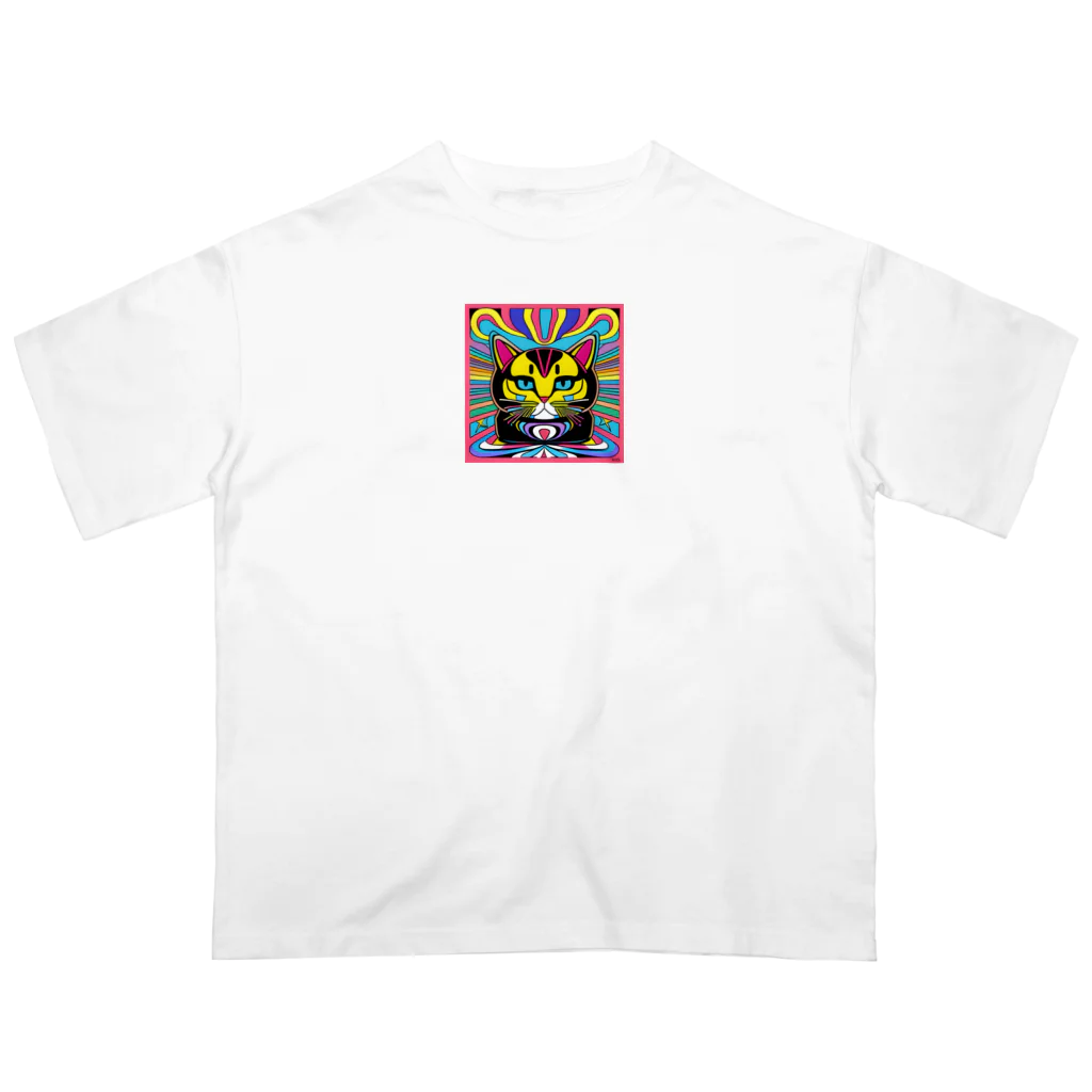 T--の猫1 オーバーサイズTシャツ