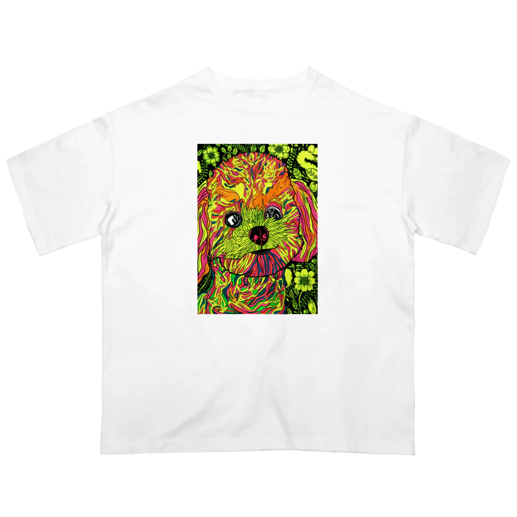 動物絵 Jamanakocic storeの犬 ファッションアイテム オーバーサイズTシャツ