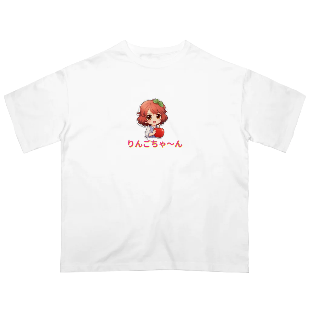 shounan-comの「りんごちゃ～ん」Tシャツ他 オーバーサイズTシャツ