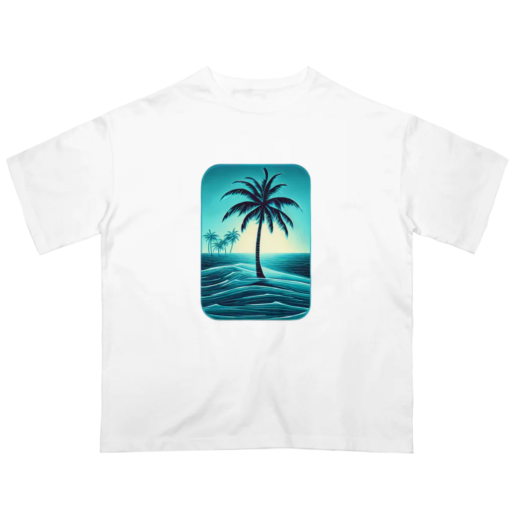 YSYSYSの水色の楽園 オーバーサイズTシャツ