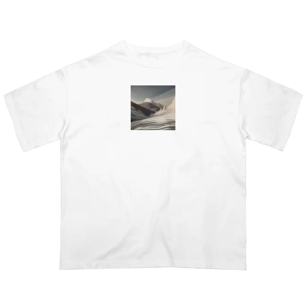 ikkovcの冬山 オーバーサイズTシャツ