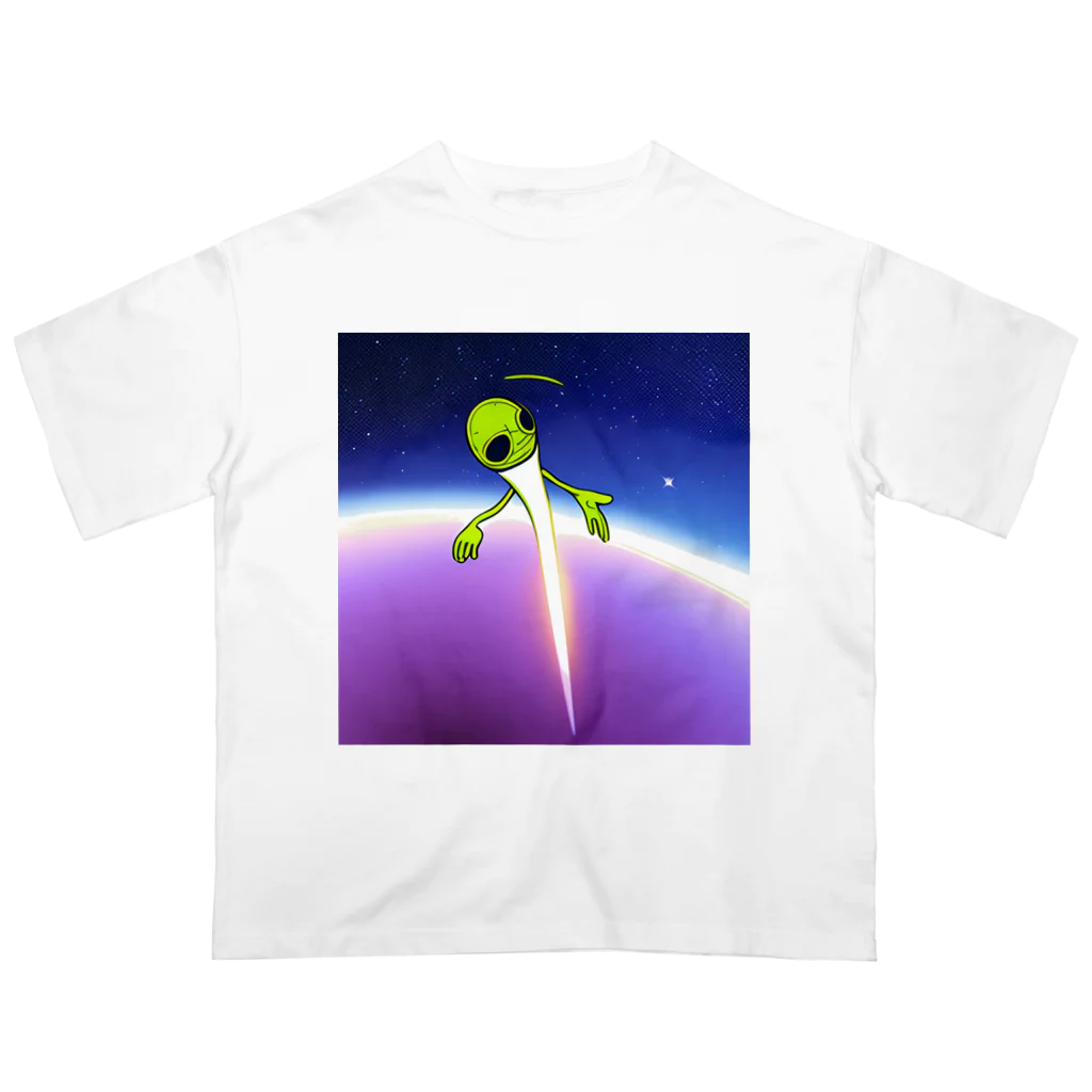 献血するドラキュラの宇宙人シリーズ オーバーサイズTシャツ