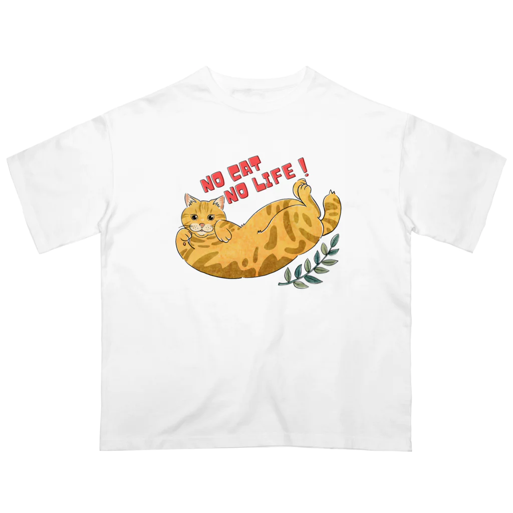 ヒレステーキのNO CAT NO LIFE オーバーサイズTシャツ