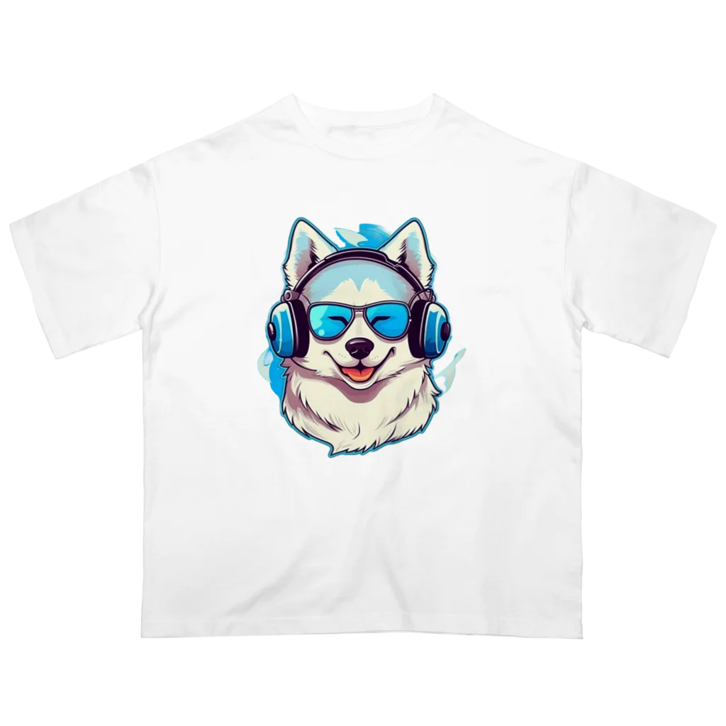 dogsdream8246の夏楽ハスキー オーバーサイズTシャツ