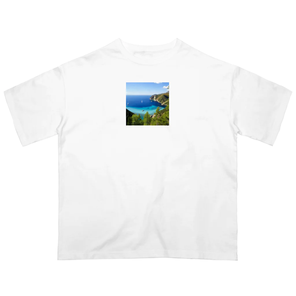 山田　太郎の海辺で　ゆったり　バカンス オーバーサイズTシャツ