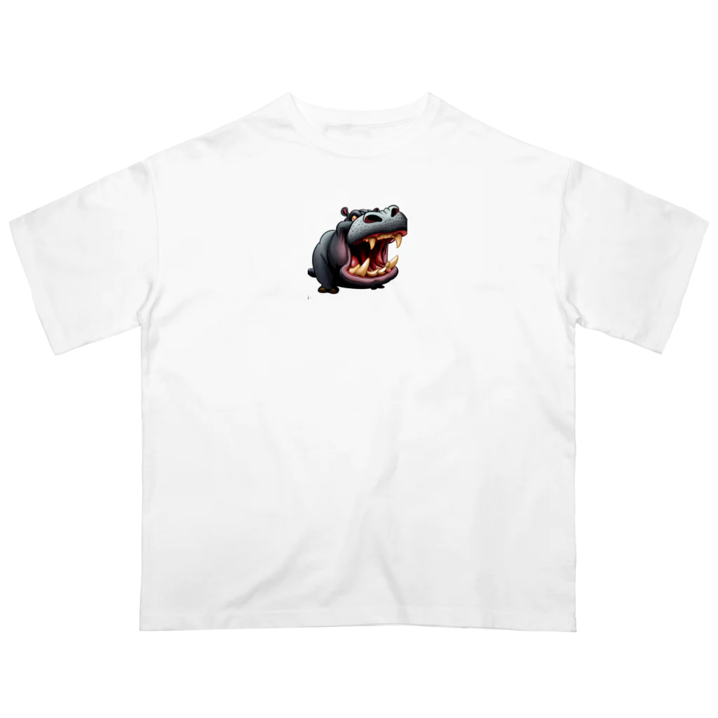 hippo-fanのカバのhippo君 オーバーサイズTシャツ