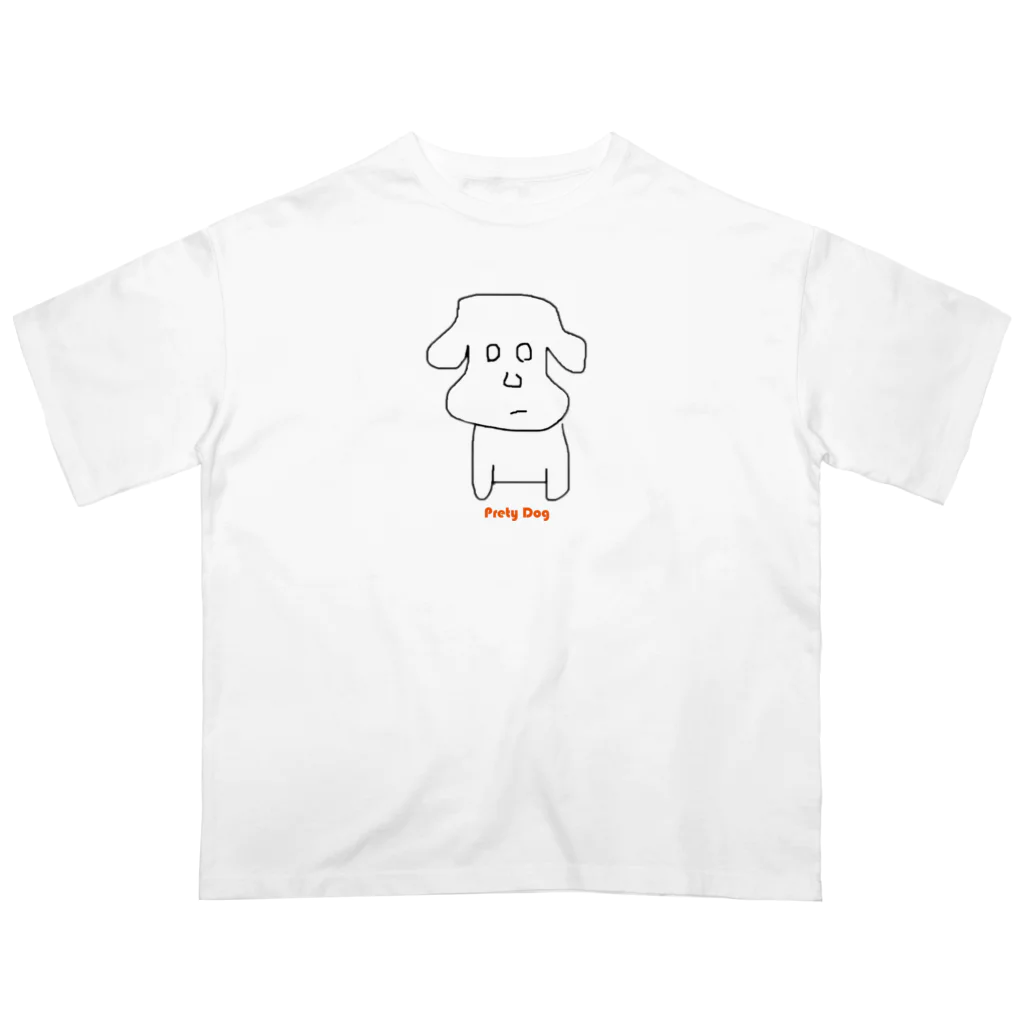 butamatsuoyabunのぷりちーどっぐ オーバーサイズTシャツ