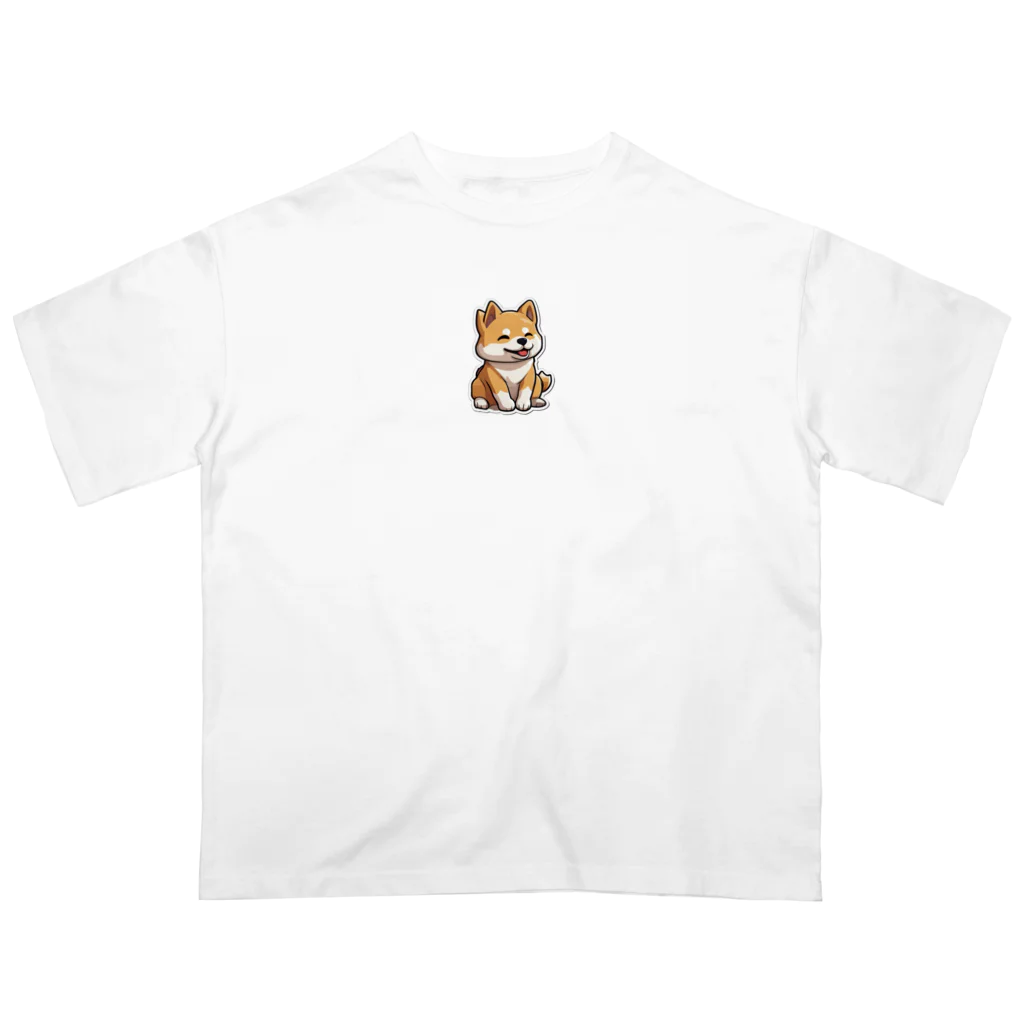 柴まるの保護者の子ども好きの柴まるくん オーバーサイズTシャツ